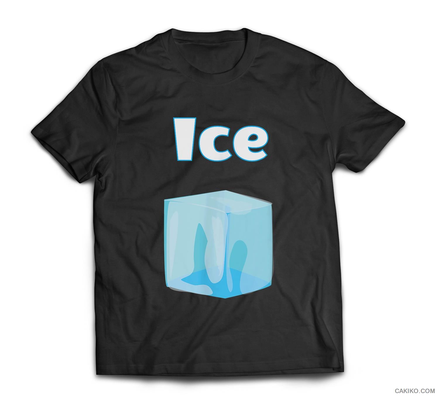 Matching Couple Halloween Costume – Fire And Ice T-Shirt