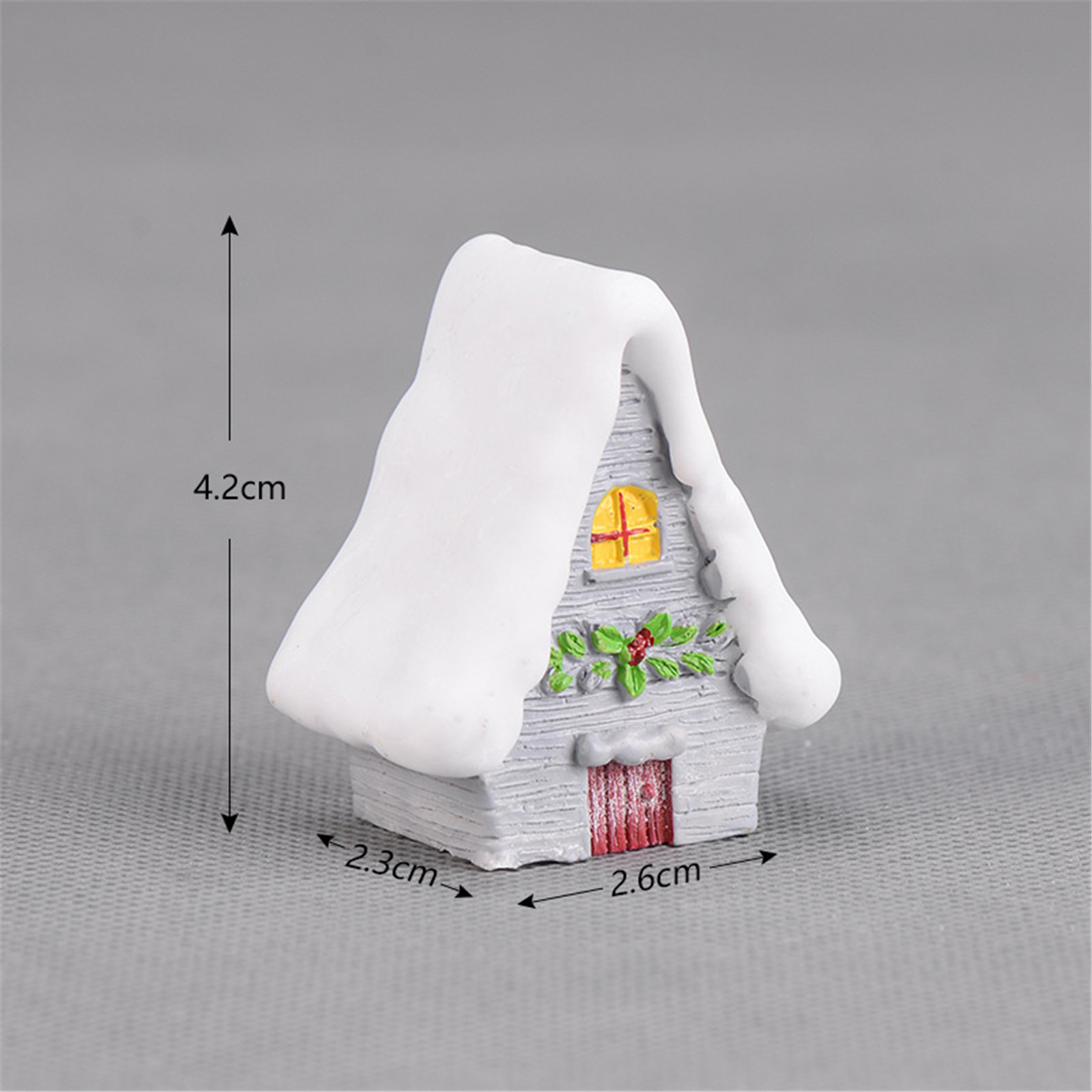 1 PC Happy New Year Micro Cute House Ornaments For Christmas Home Decoration Colorful Candy Villa Party Adorment Free Shipping alx