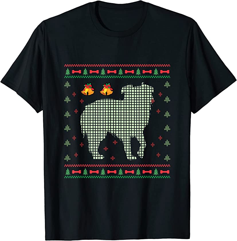 Xmas Australian Shepherd Aussie Ugly Christmas Sweater T-Shirt