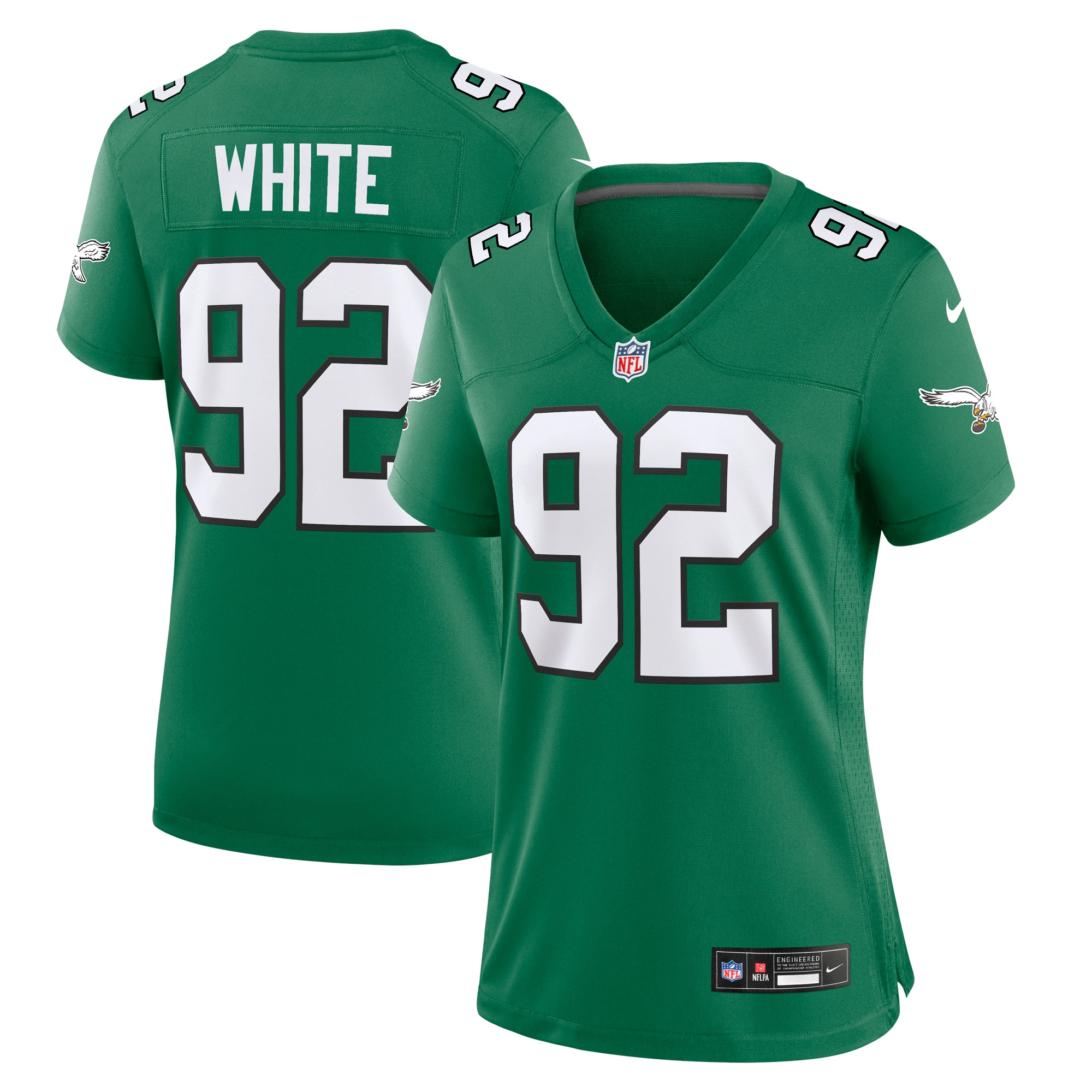 Women’s Philadelphia Eagles Reggie White Kelly Green Alternate Game Jersey