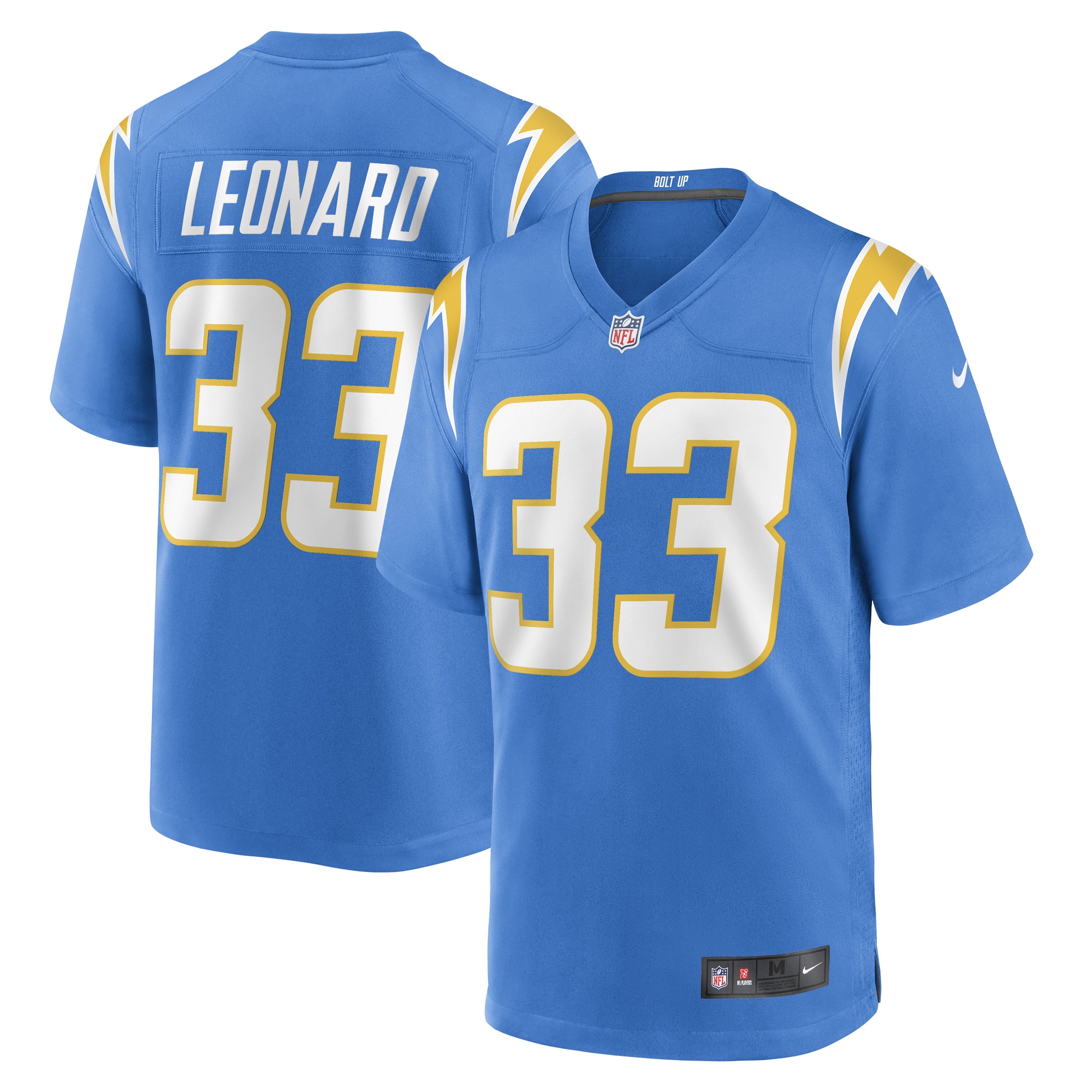 Deane Leonard Los Angeles Chargers Game Player Jersey – Powder Blue