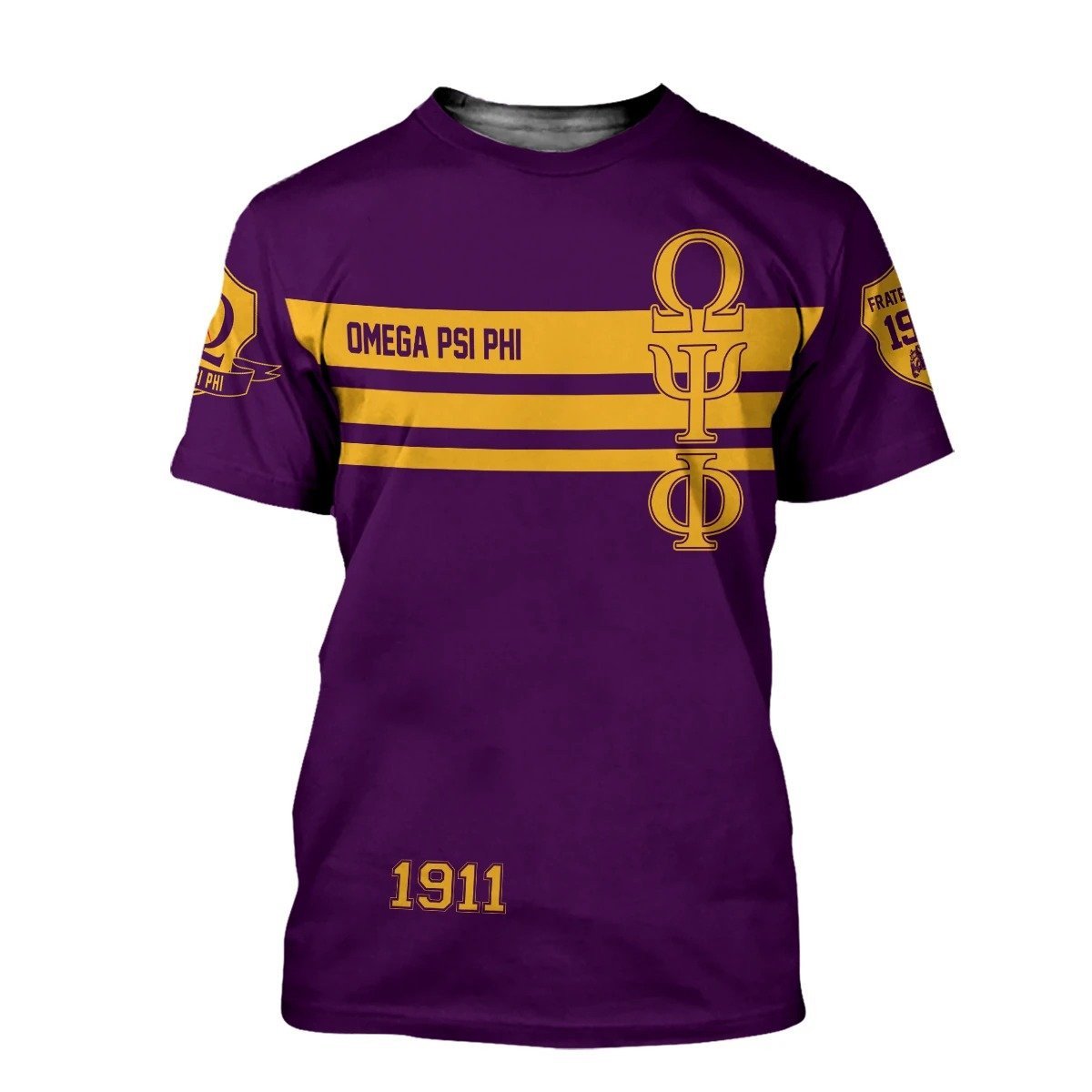 Fraternity Tshirt – Omega Psi Phi Line Straight Style Tshirt