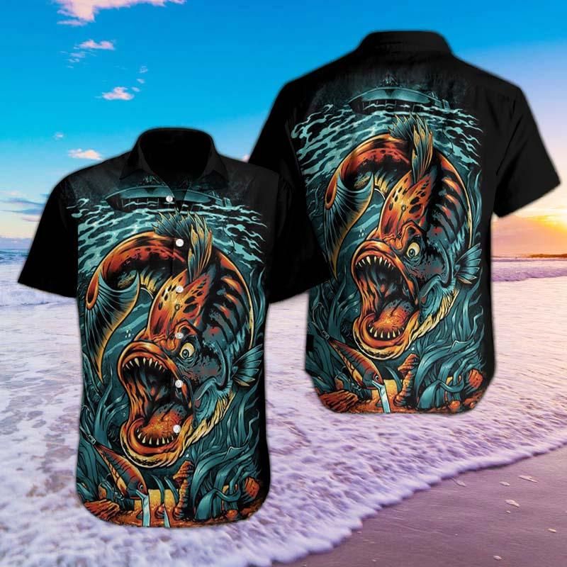 Evil Fish Beach Hawaii Shirts 06670 Ha14054