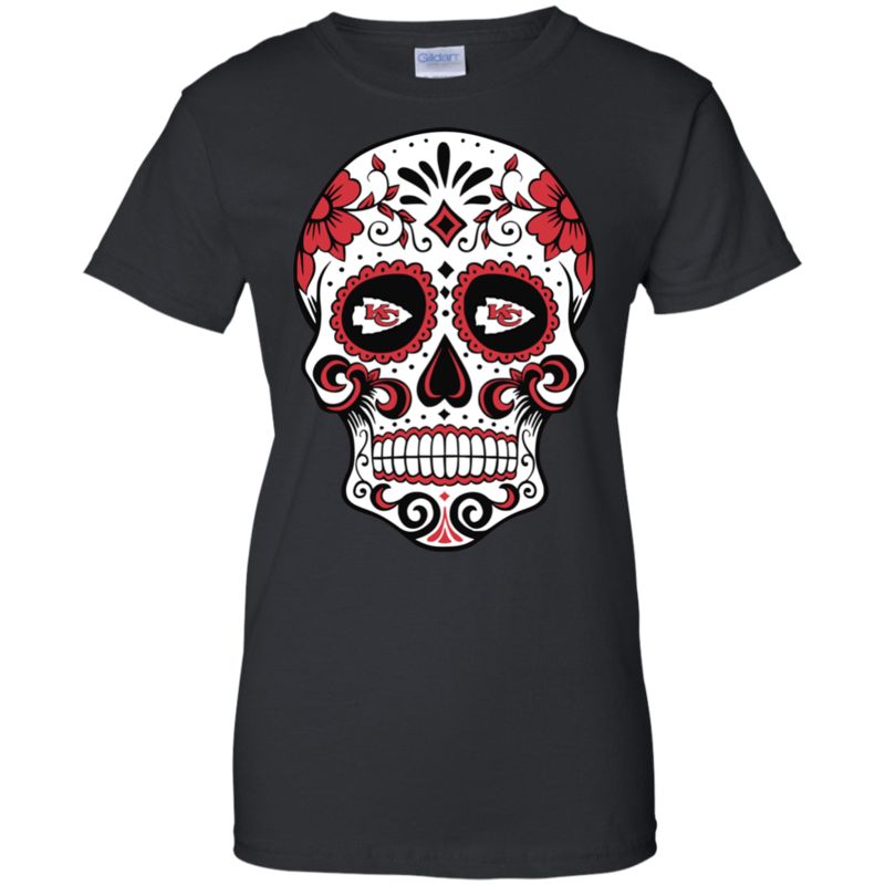 Kansas City Chiefs Sugar Skull T-shirt Long Sleeve Sweatshirt Hoodie