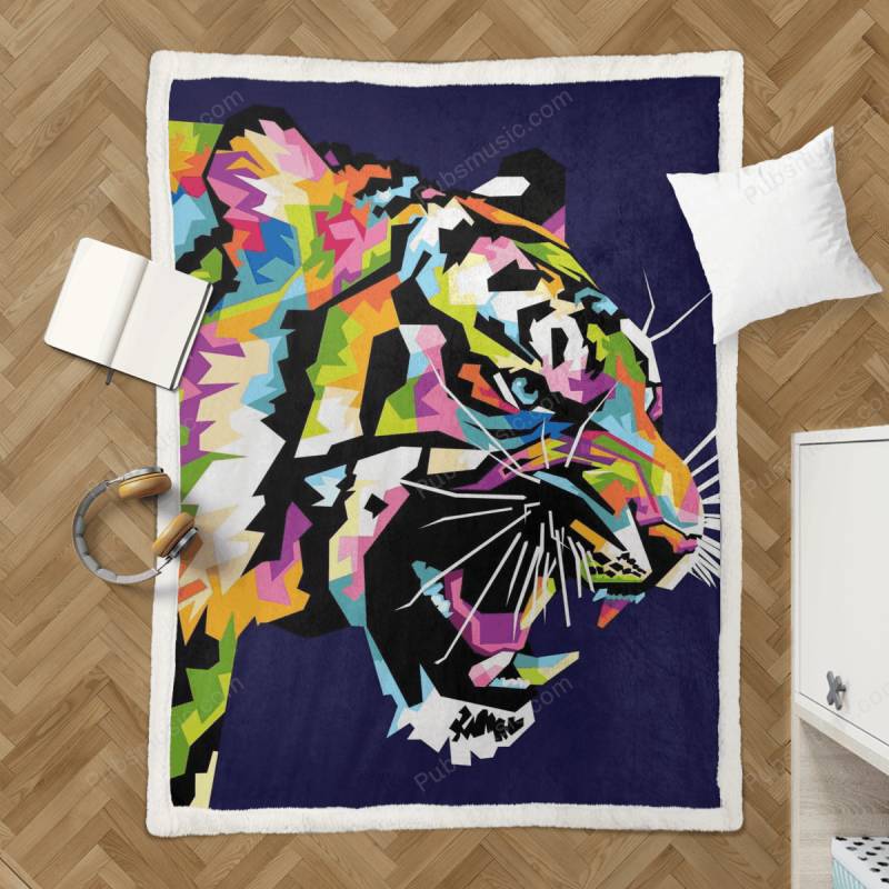 Wpap Tiger – Wpap Animals Sherpa Fleece Blanket