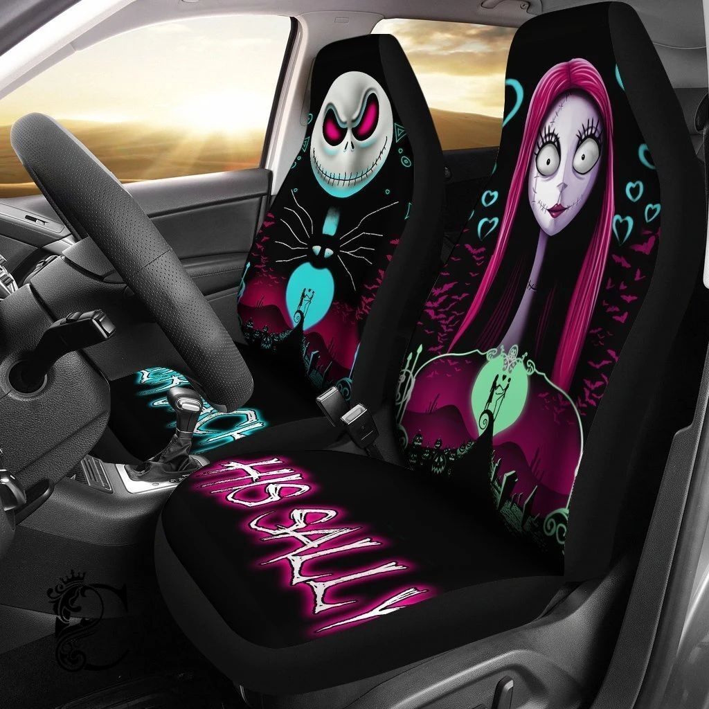 Her Jack And His Sally Car Seat Covers Nightmare Before Christmas Shirthome Designed For You