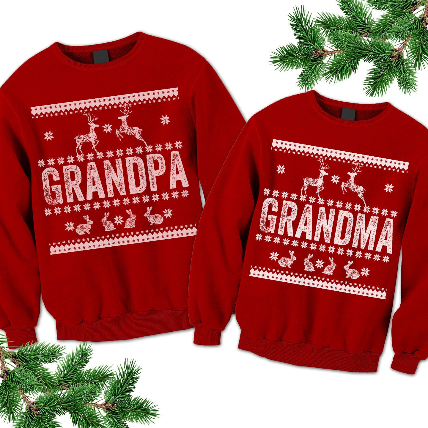 Couple Shirts Family Christmas Grandpa Grandma Xmas Sweater Matching Couple, Valentine Gifts, Christmas Gift Graphic Unisex T Shirt, Sweatshirt, Hoodie Size S – 5Xl