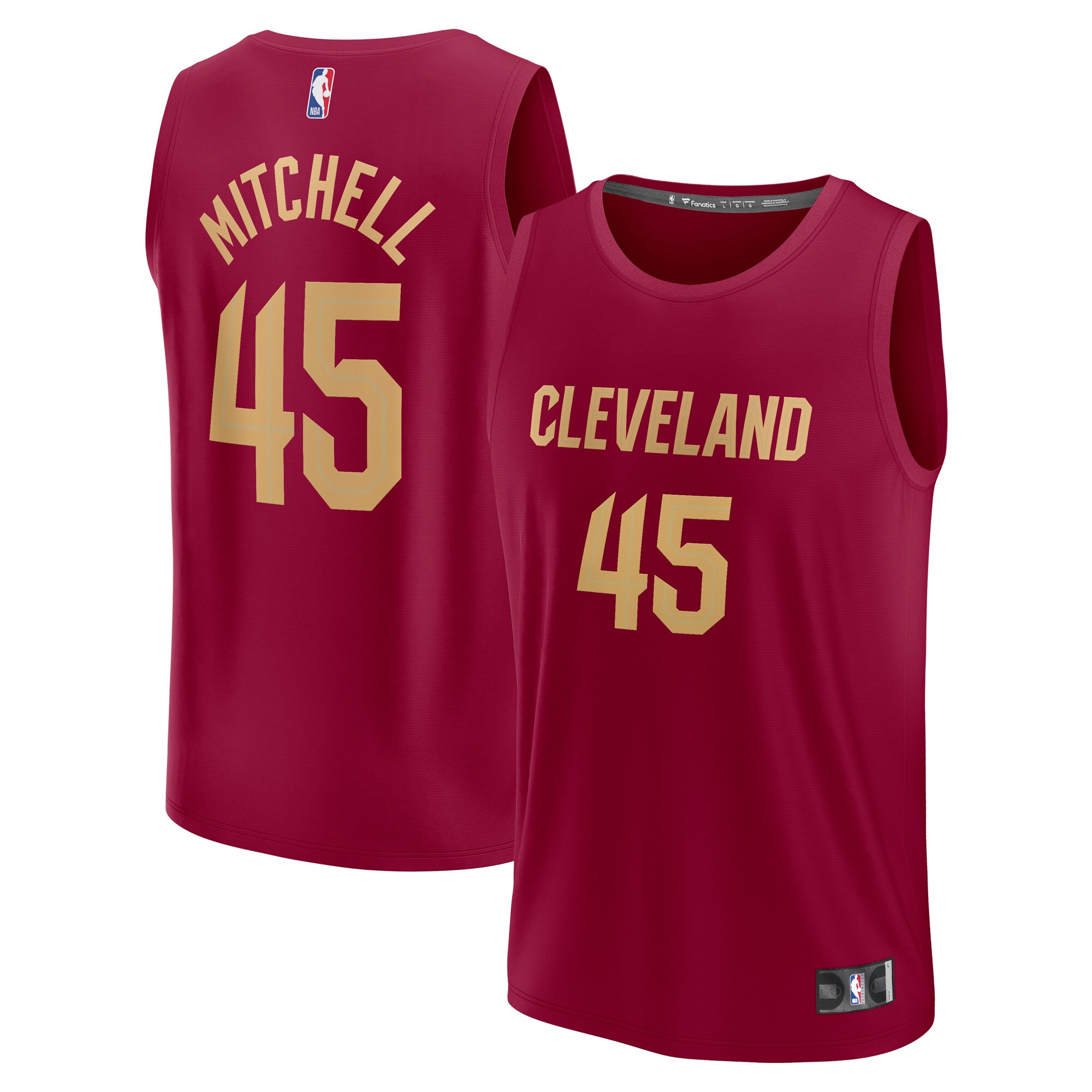 Donovan Mitchell Cleveland Cavaliers Youth Fast Break Player Jersey – Icon Edition – Red