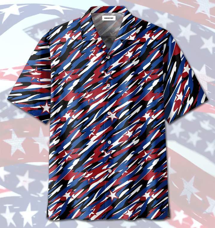 Of July Us Flag Camo Patriotism Hawaii Shirt Unisex Adult Ha75565