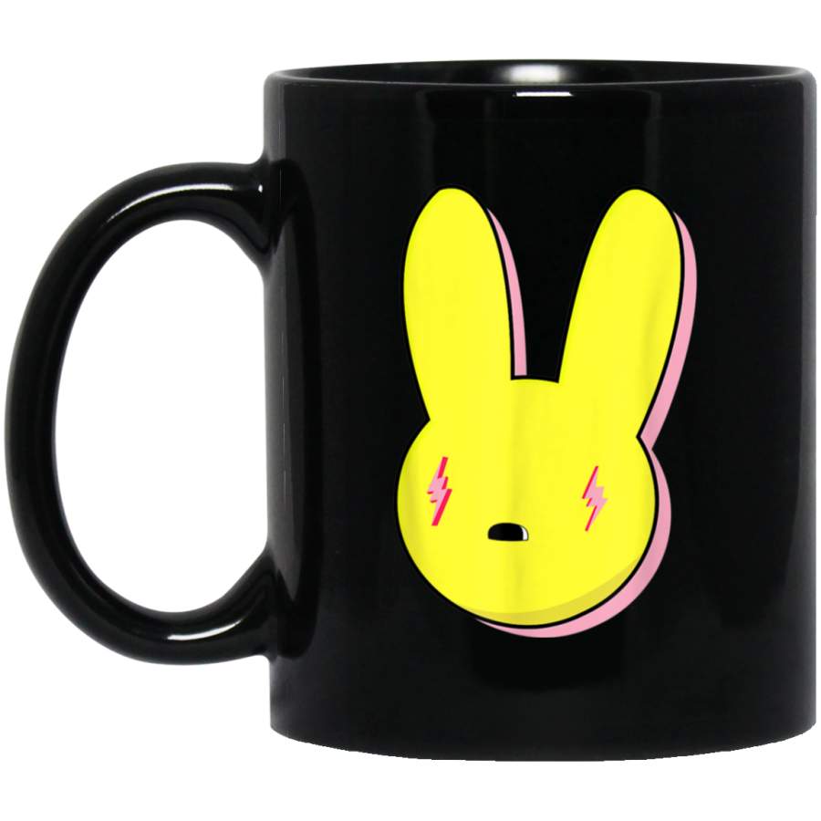 Bad Trap Bunny Lighting Eyes Balvin Dembow Reggaeton Style Black Mug