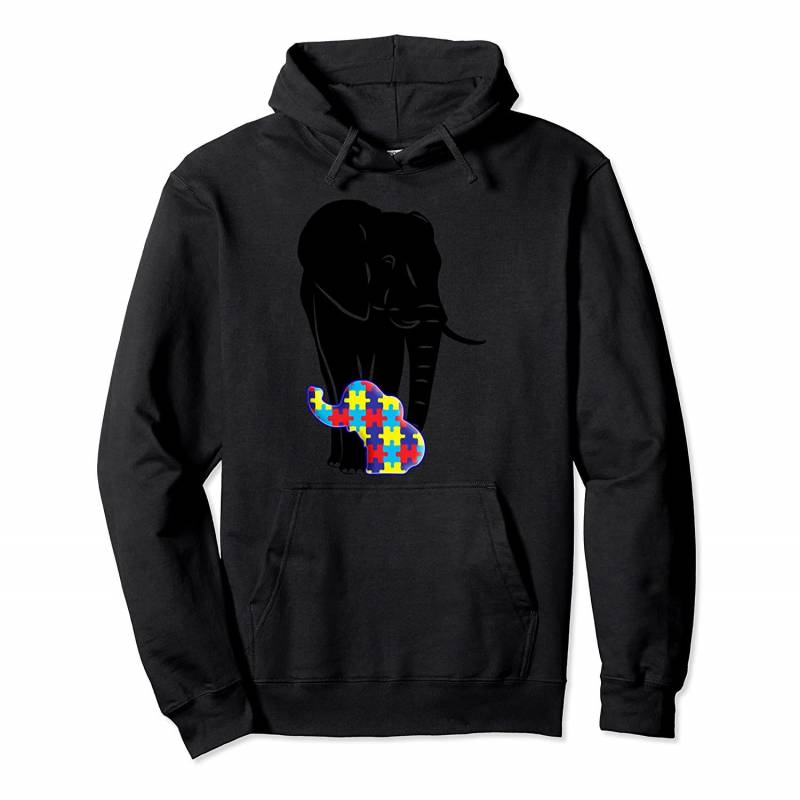 Autism Elephant Pullover Hoodie, Autism Awareness Shirt