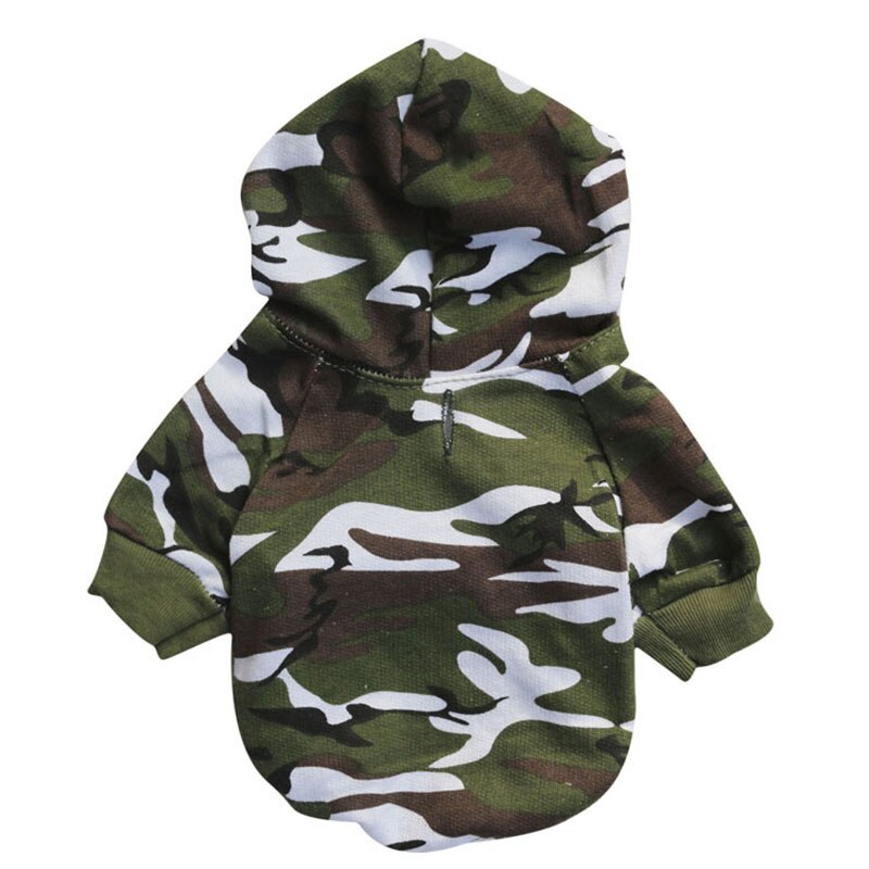 New Pet Dog Camouflage Hooded Clothing For Small Medium Puppy Casual Dog Coat Army Green Outwear Pet Jackets Cotton Pet Clothes alx