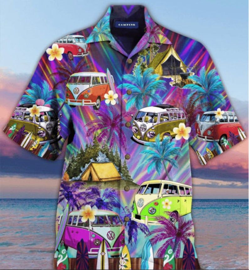 Camping Multicolor Best Design Hawaii Shirt Ha102076