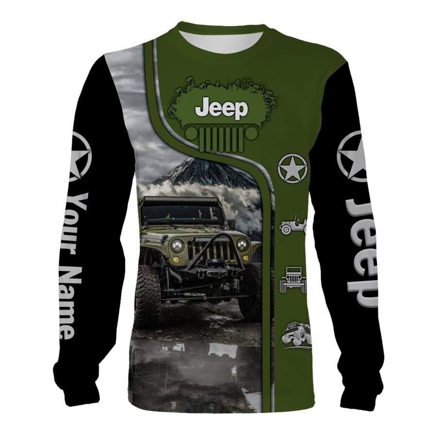 Jeep custom Name 3D Full printing Shirt, Sweatshirt, Hoodie – Personalized Jeep clothing for Men, Women – FSD720