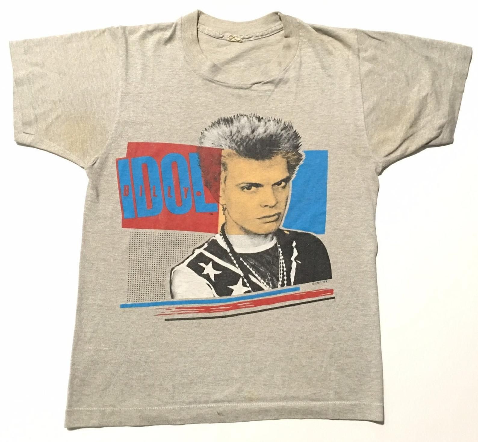 1984 Billy Idol Have Fun Avoid The Dull Ignorant Vintage T Shirt //