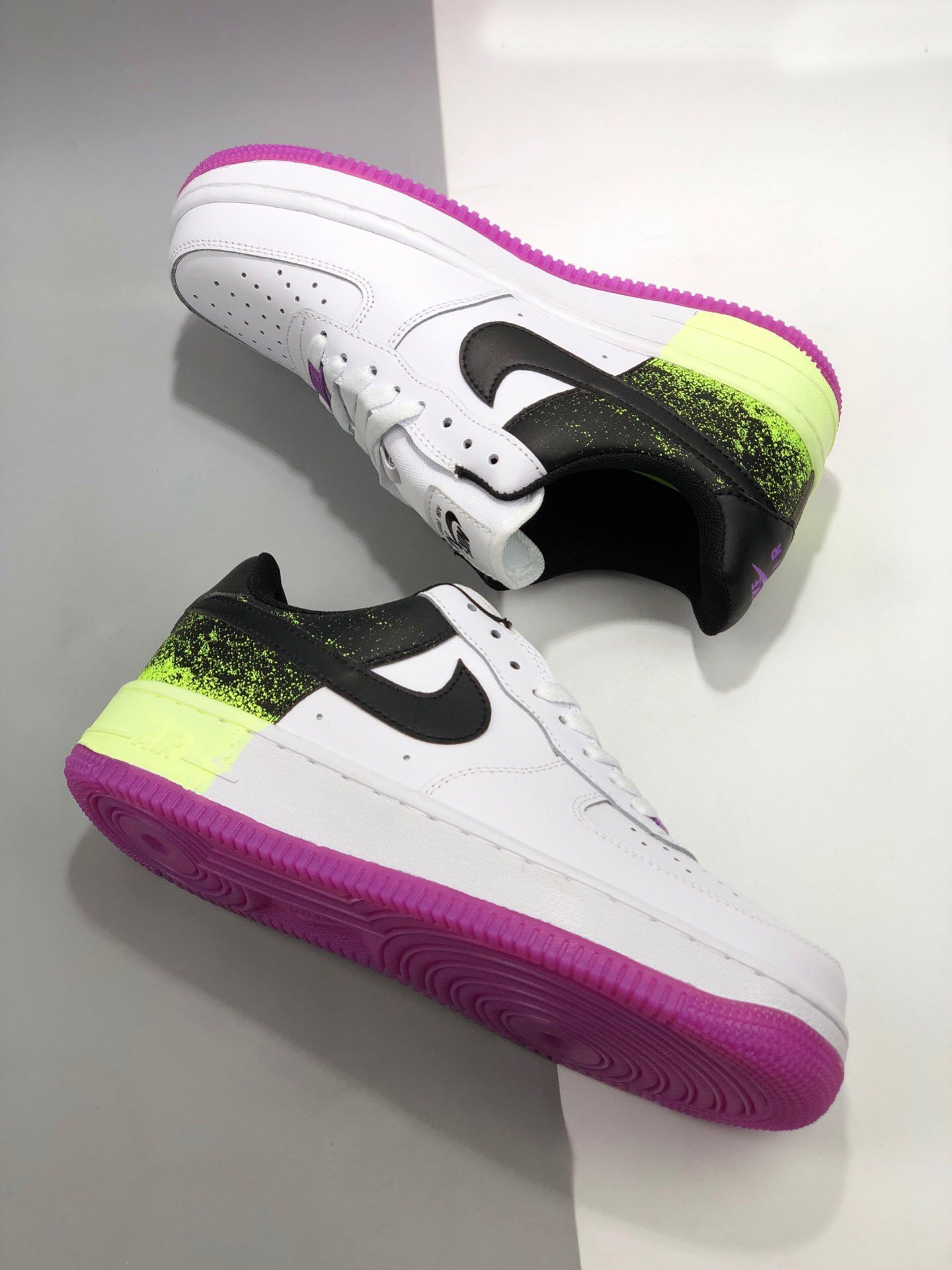 Nike Air Force 1 Low Splatter Barely Volt Fuchsia Glow 5340248