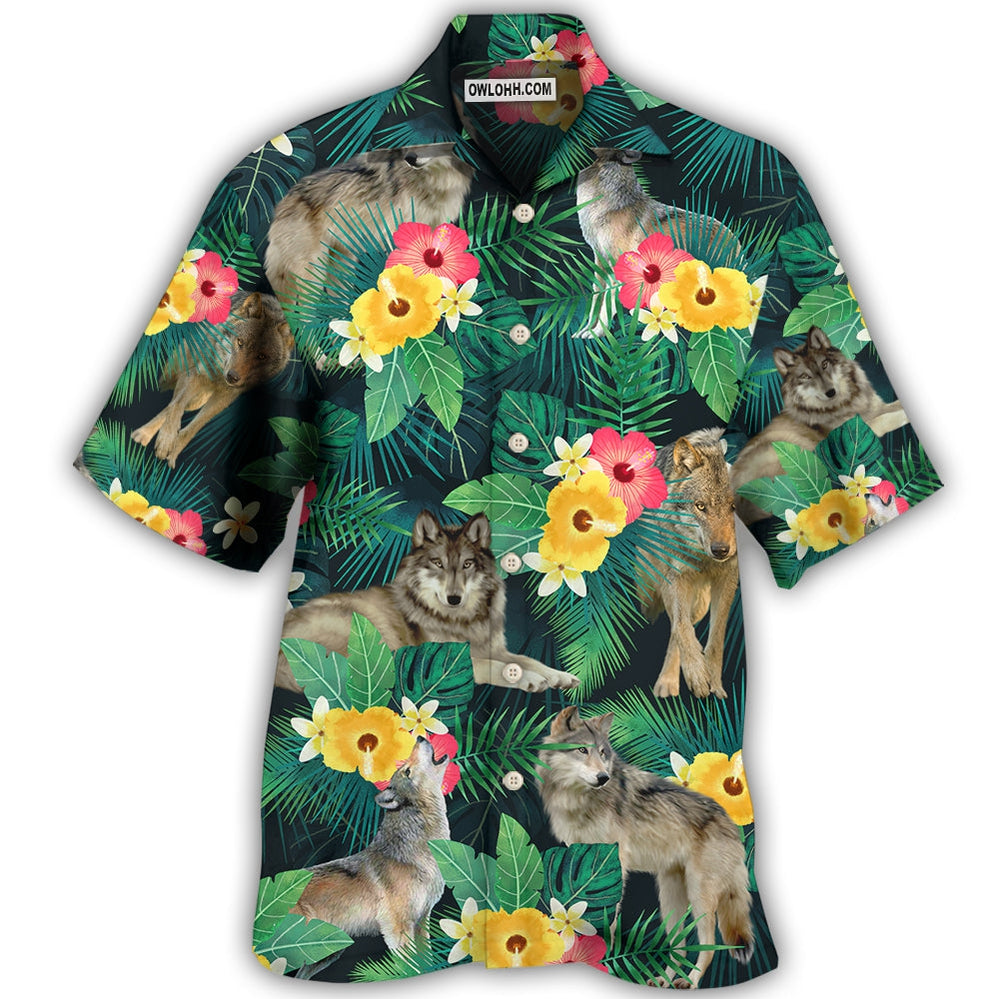 Wolf Tropical Summer Vibes – Hawaiian Shirt  – Owl Ohh