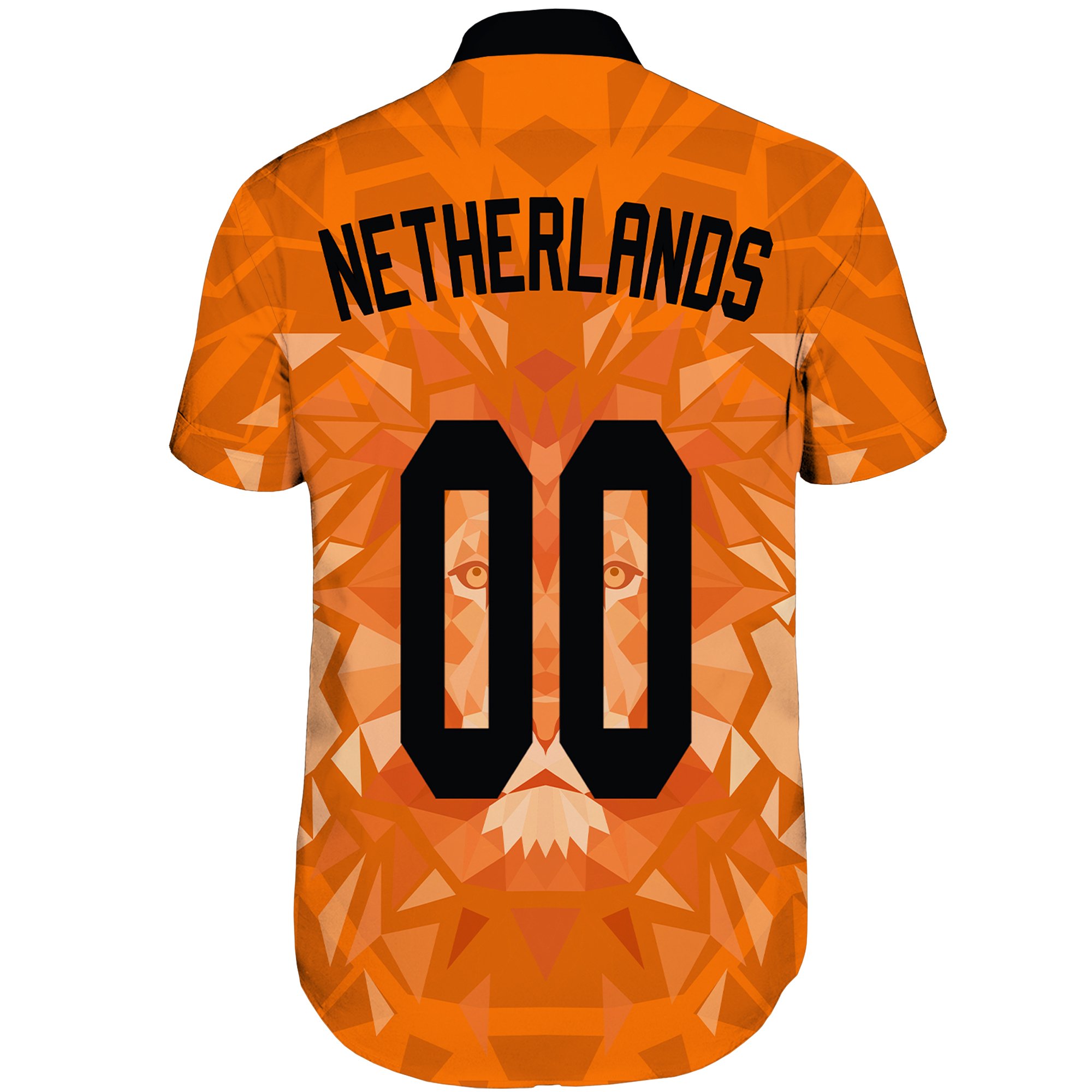 (Custom) Netherlands Lion Short Sleeve Shirt Euro Soccer A27