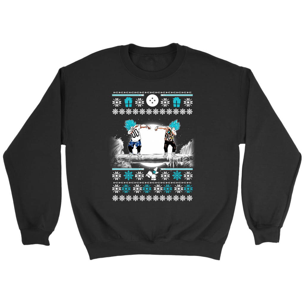 Super Saiyan – Goku & Vegeta Dab Ugly Christmas Sweater – Unisex Sweatshirt T Shirt – Tl01015Sw-2