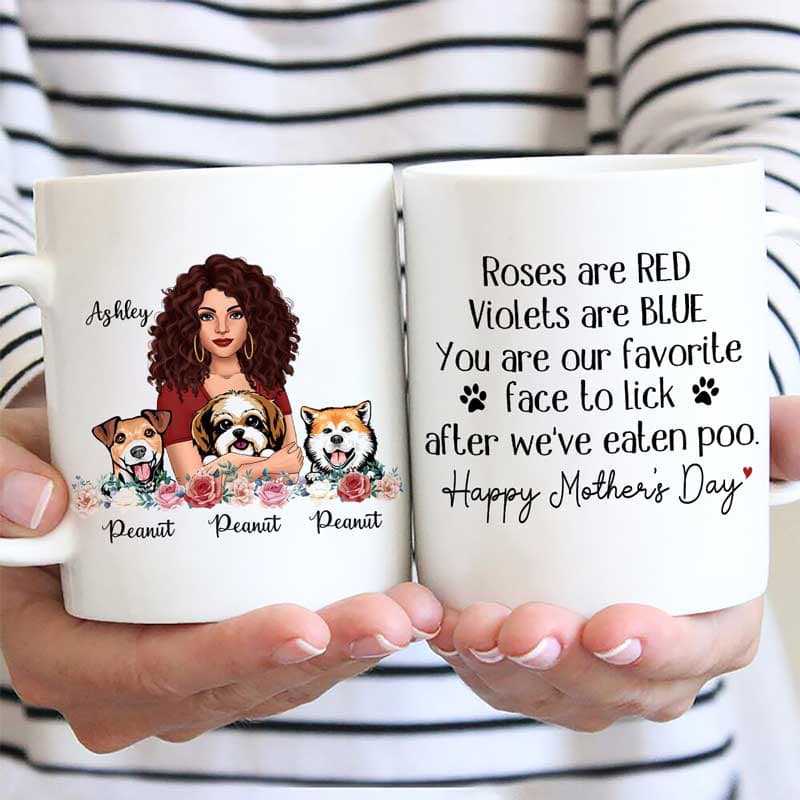 Happy Mother‘s Day Dog Lick Face Personalized Mug