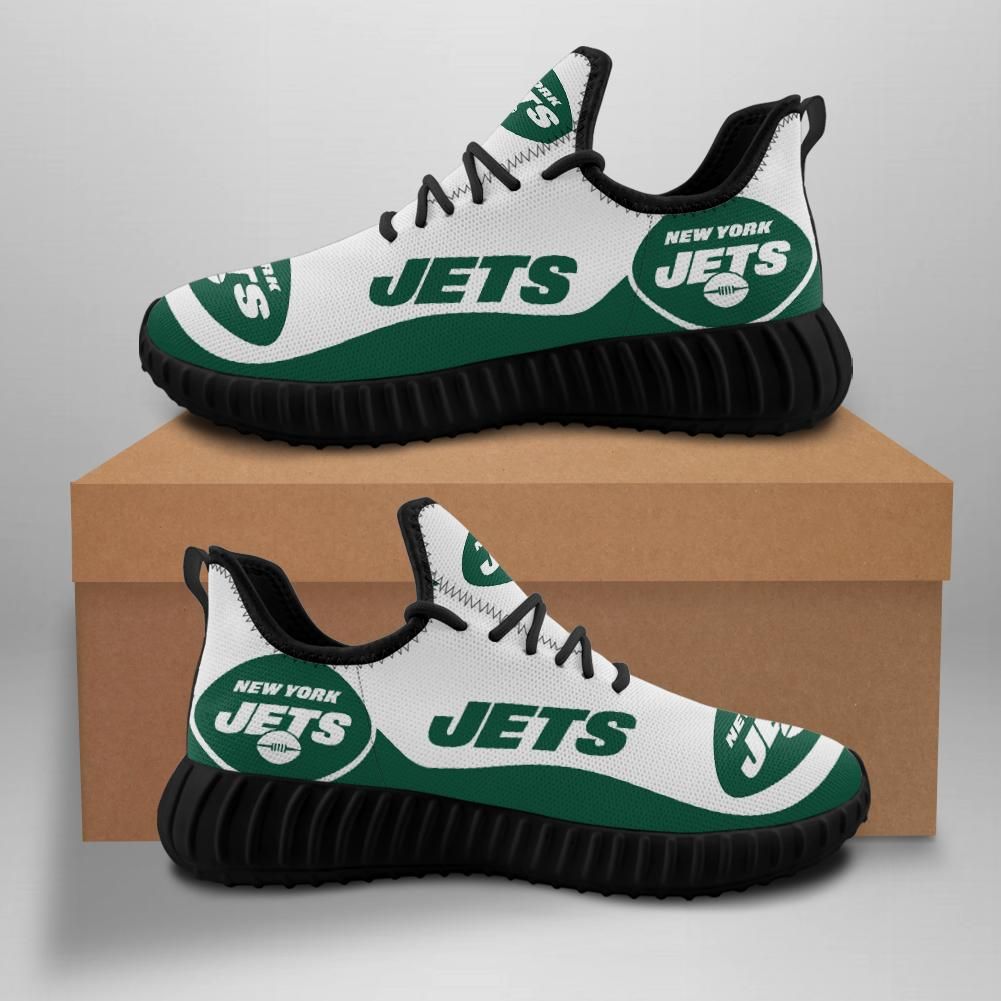 New York Jets Unisex Sneakers New Sneakers Custom Shoes Football Yeezy ...