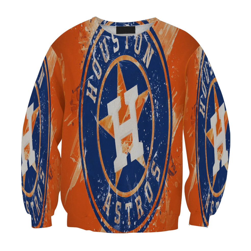 Houston Astros Emblem Texture V2 Gift For Fan 3D Full Printing Sweatshirt