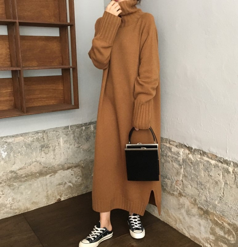 Super Long Oversized Knitted Sweater – Sothwarm