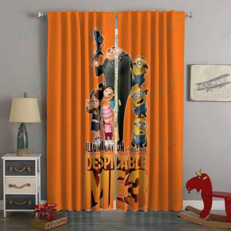 3D Printed Despicable Me 3 Style Custom Living Room Curtains