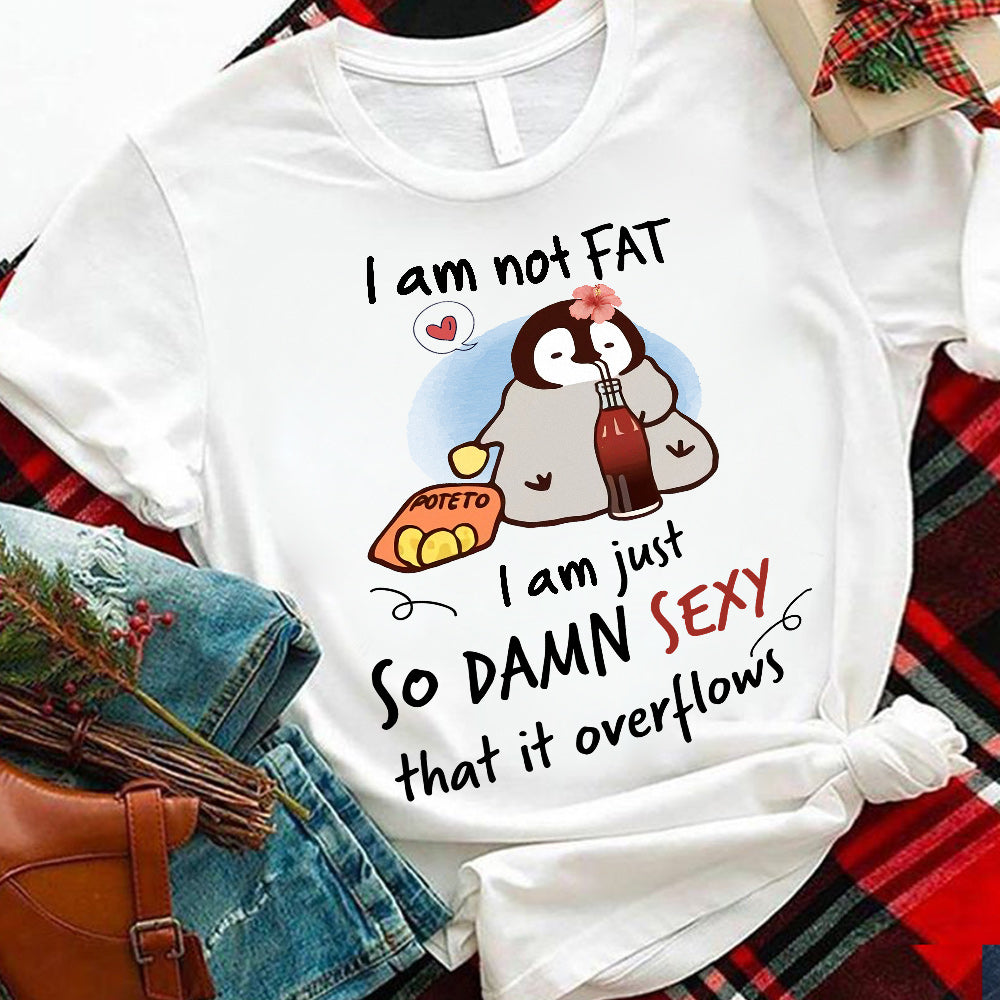 Penguin I Am Not Fat Ttaz2510025Z Light Classic T Shirt