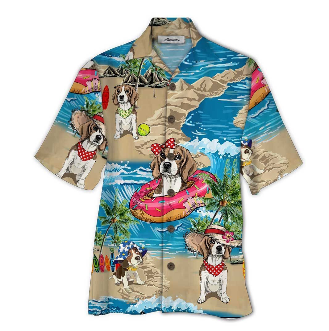 Beagle Colorful Amazing Design Unisex Hawaii Shirt For Men And Women Ha40071