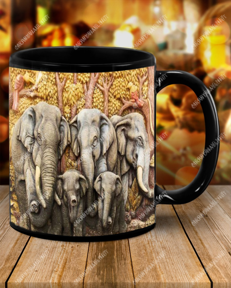 Family Elephant Mug