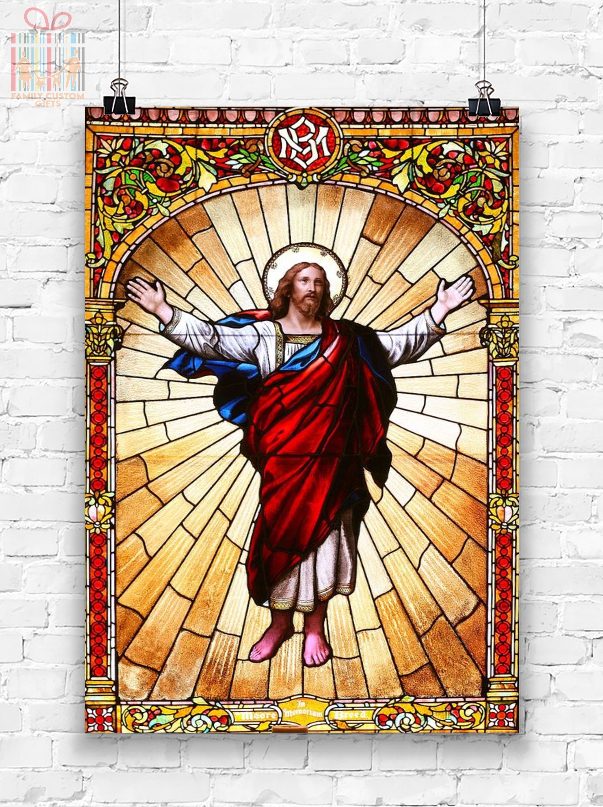 Custom Poster Prints Jesus Personalized Gifts Wall Art – Gift for Boys Girls Men Women – Poster