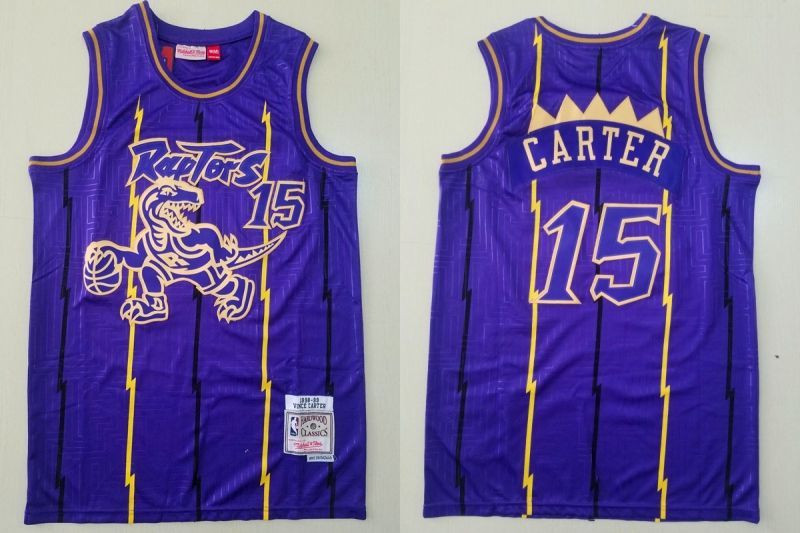 Toronto Raptors Vince Carter #15 NBA Classic Blue Jersey