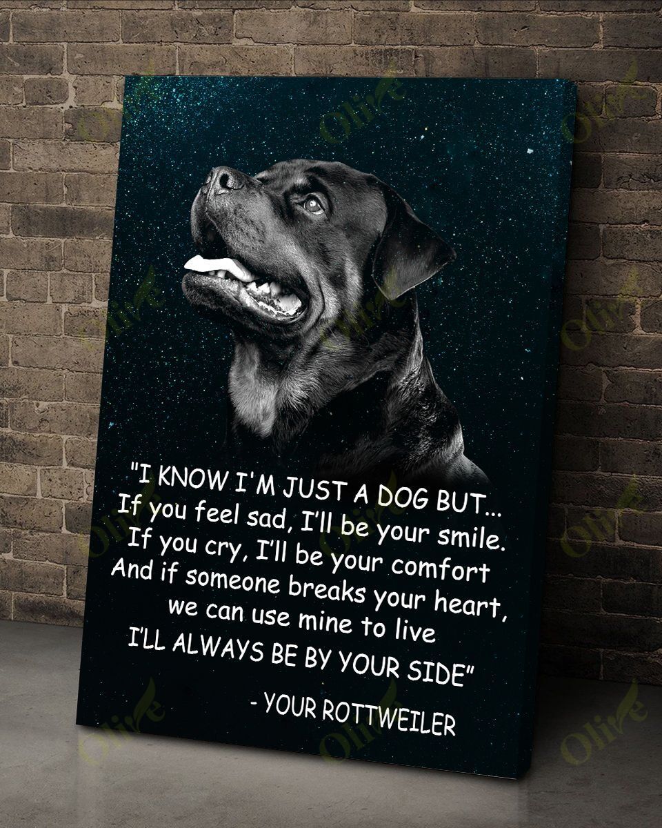 Rottweiler – Always Be By Your Side Canvas And Poster | Wall Decor Visual Art