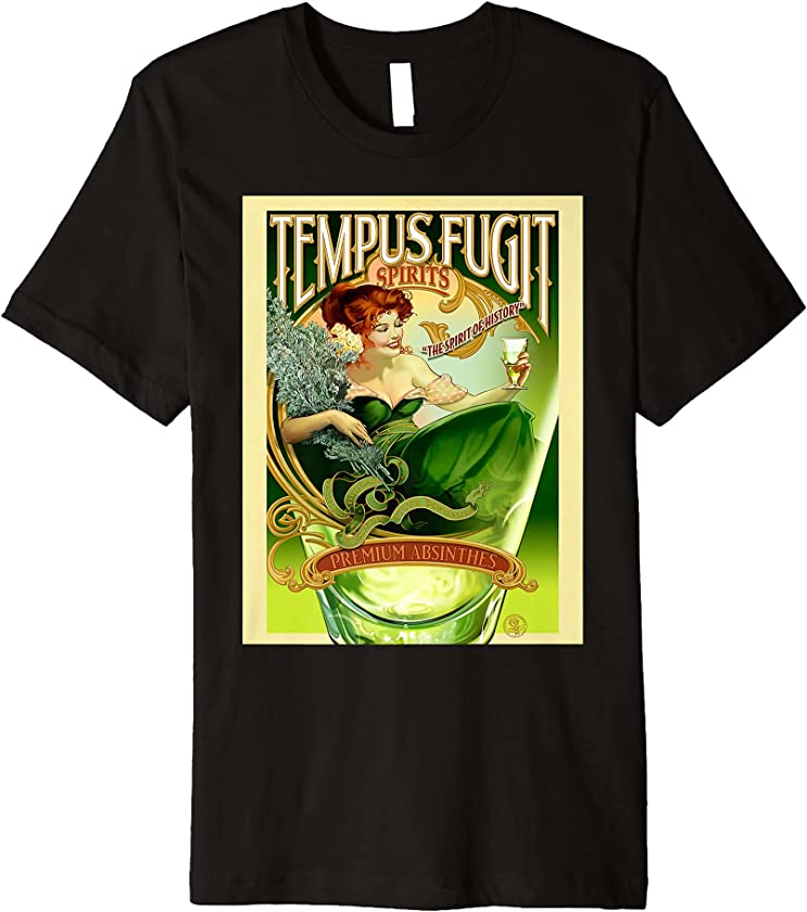 Vintage poster – Temps Fugit Absinthe Premium T-Shirt