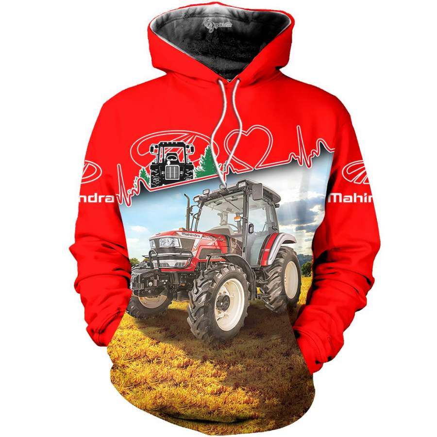 Mahindra Tractors Love 3D All Over Printed Shirts for Men and Women
