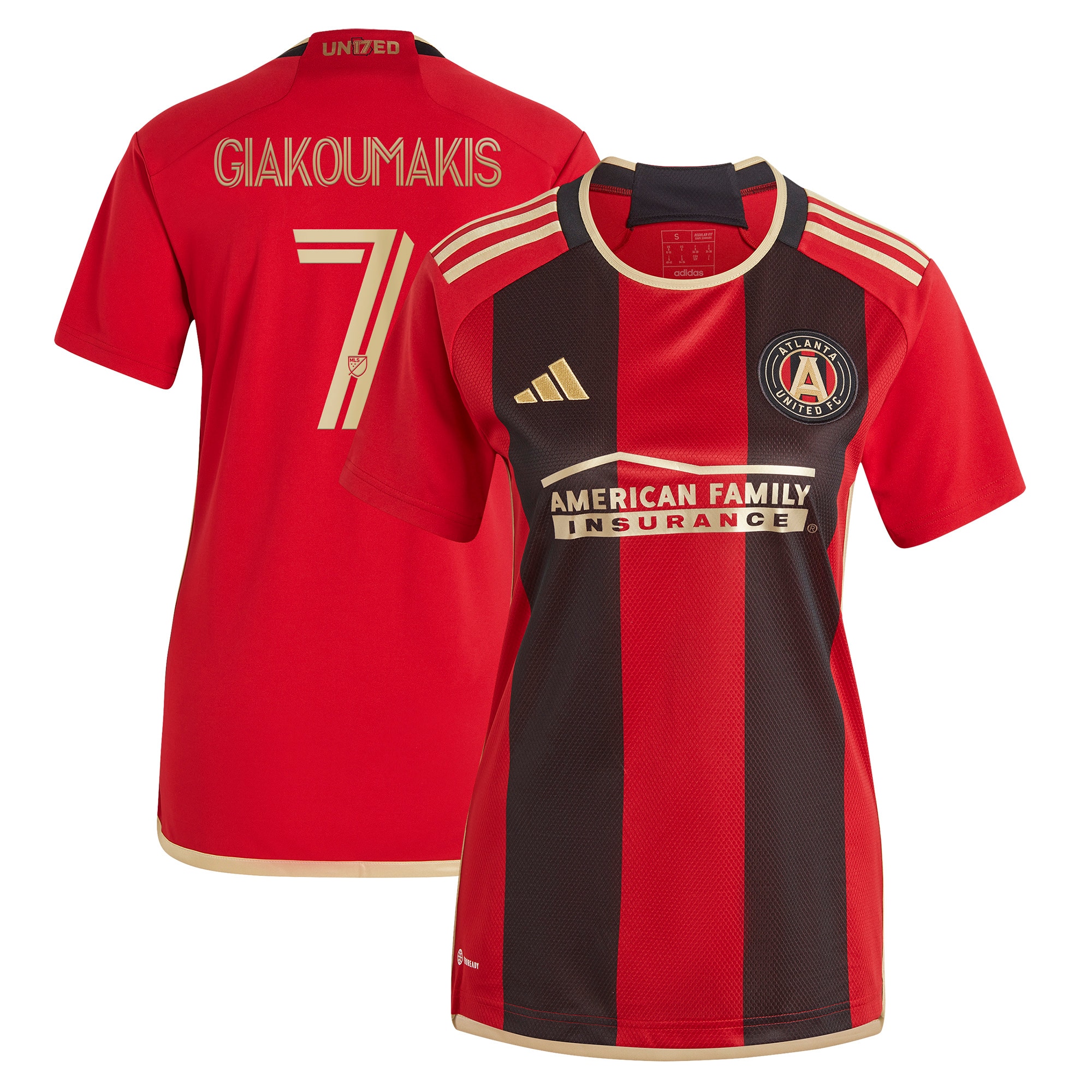 Giorgos Giakoumakis Atlanta United FC Women's 2023 The 17s' Kit Replica Player Jersey – Black