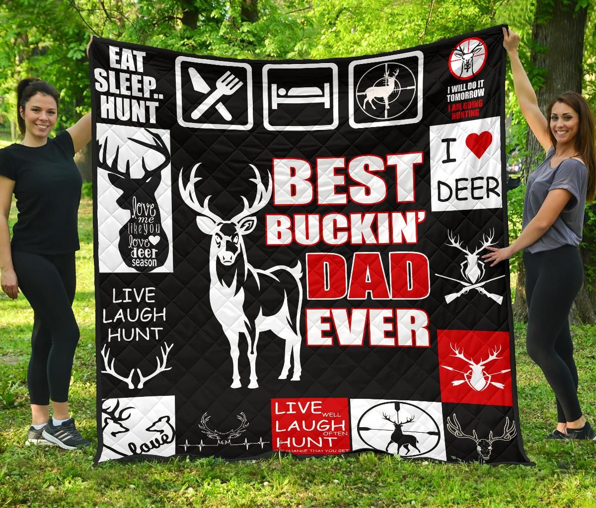 Best Buckins Dad Ever Fleece Blanket, Sherpa Blanket, Gift For Aunt Gift For Parent, Family Member, Friends Gift, Christmas Gift, Home Decor, Home Living