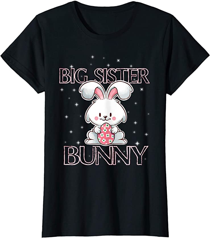 Easter Bunny Cute Big Sister T-Shirt