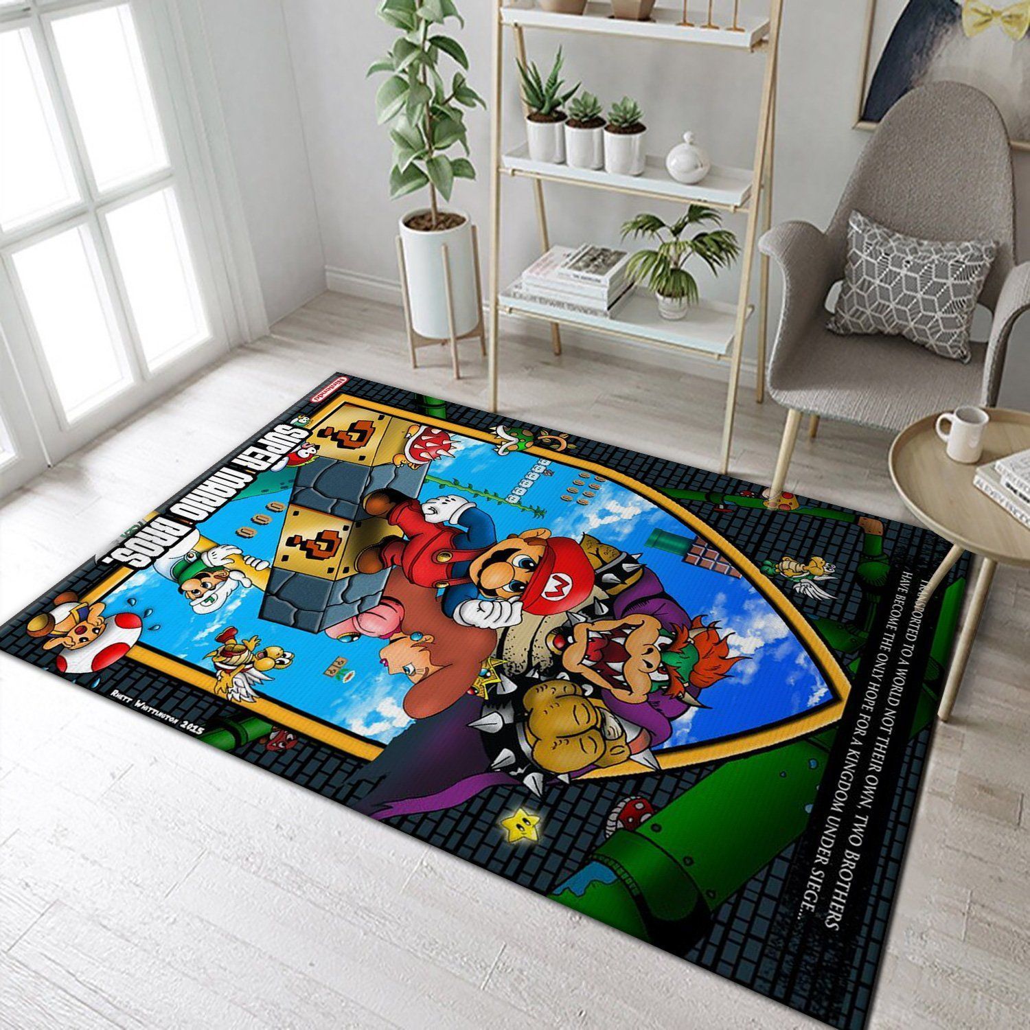 Super Mario Bros Nintendo Switch Gaming Collection Rug All Over Print Logo Custom Area Rug Carpet Full Sizes Rug 1043