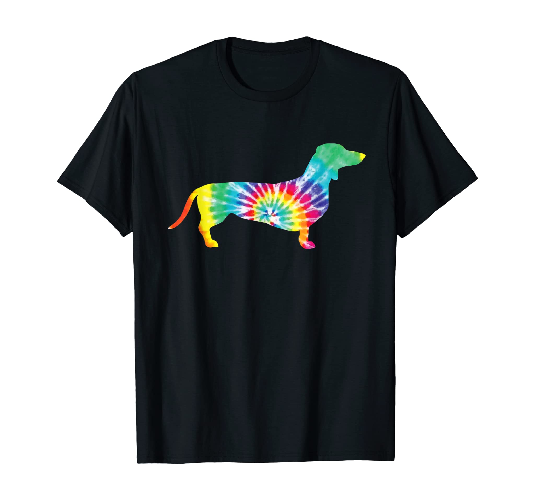 Tie Dye Dog Shirt Hippie Dachshund Retro T-shirt Puppy Gift