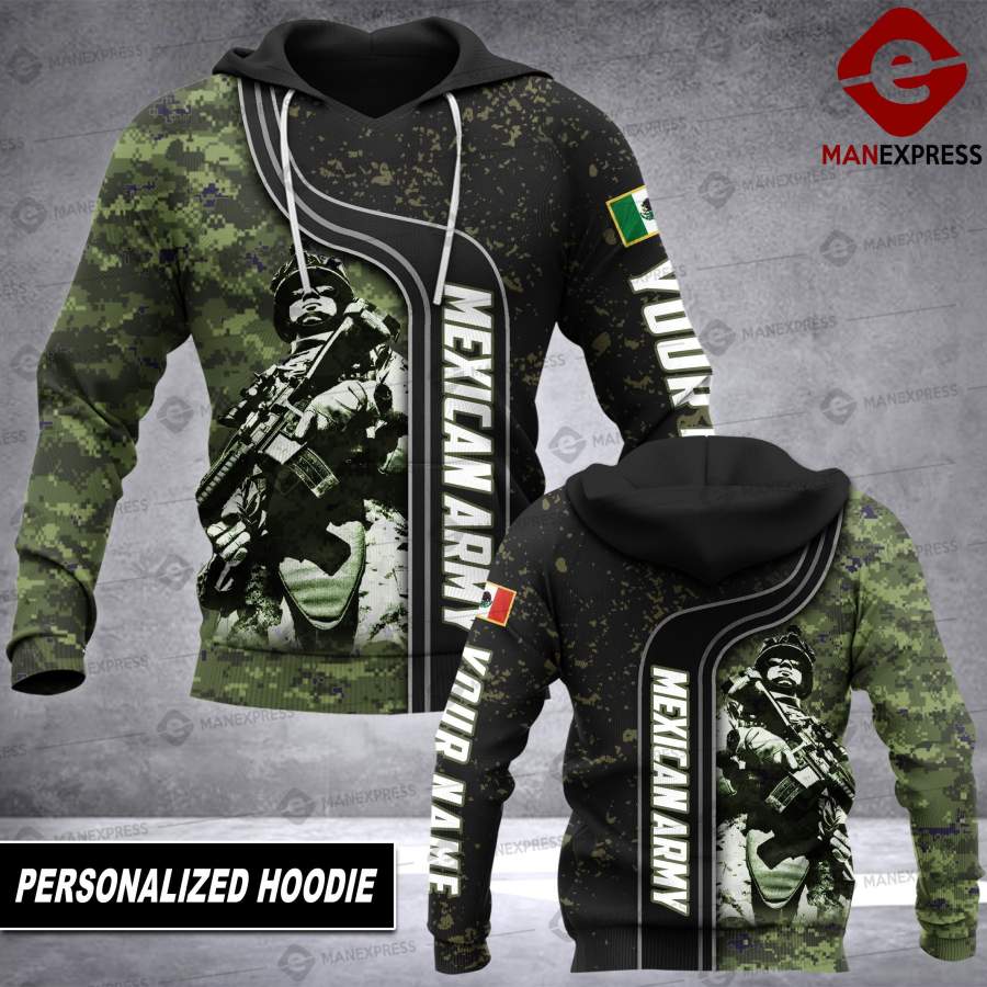 Vh Customized Mexican Army 0203 All-over Pullover Hoodie Print Unisex 553 Style