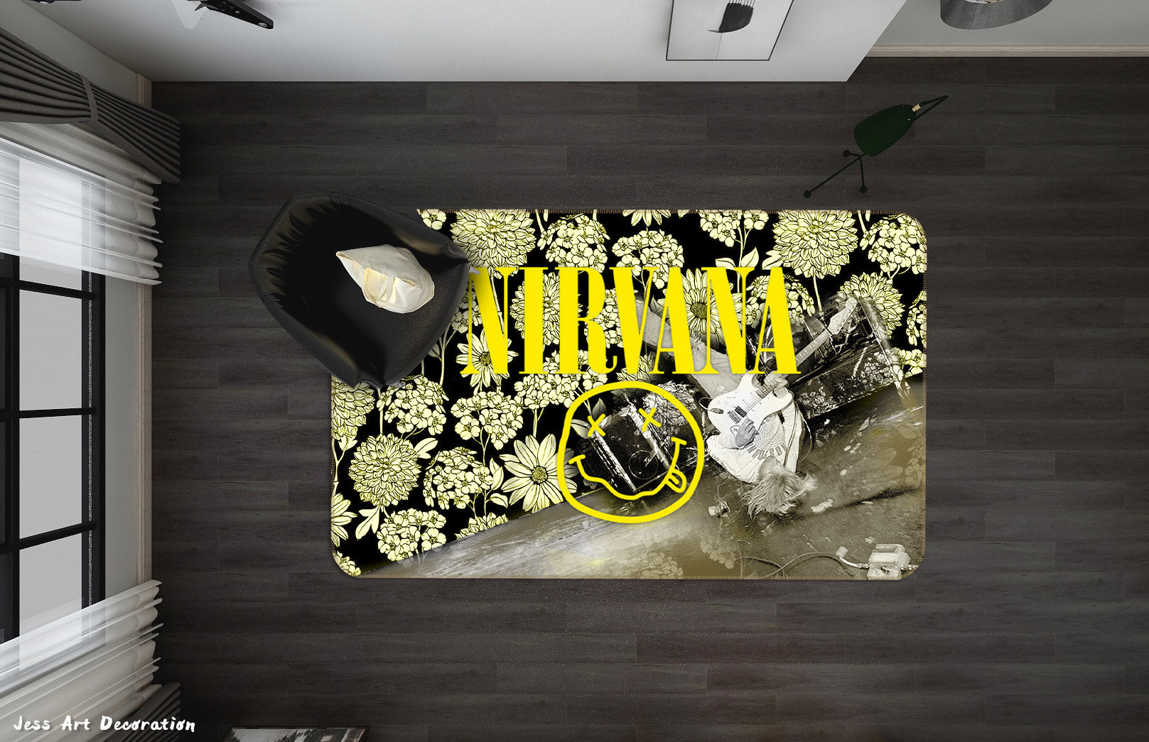 3D Nirvana Rock Band Non-Slip Rug Mat 94