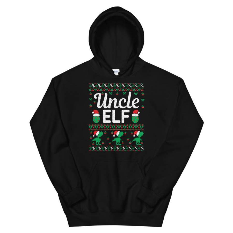 Uncle Elf Christmas Ugly Sweater Party Unisex Hoodie