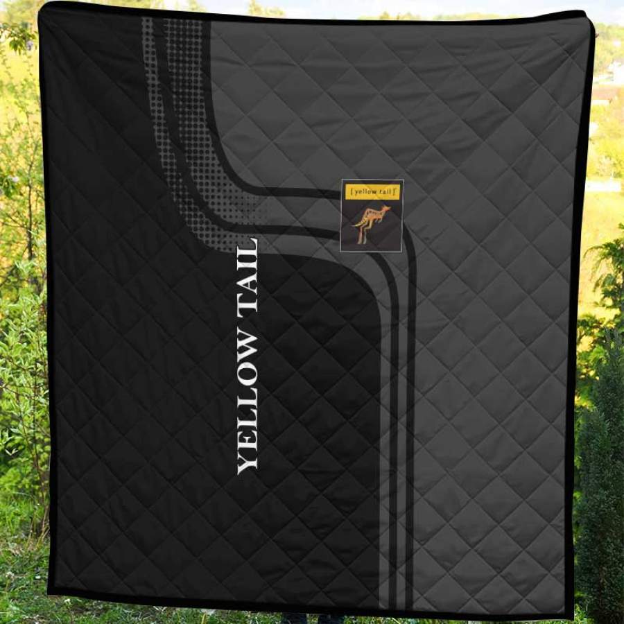 Yellow tail Best Design Ever In Gray Colour Personalized Custom 3D Full Print Blanket