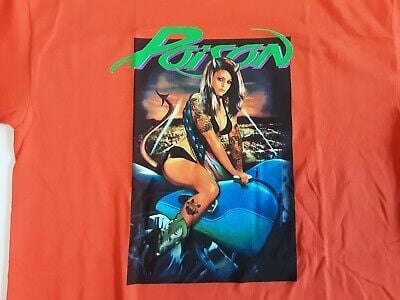 Vintage Poison 2002 Hollyweird Tour T Shirt Sz ,new 7362