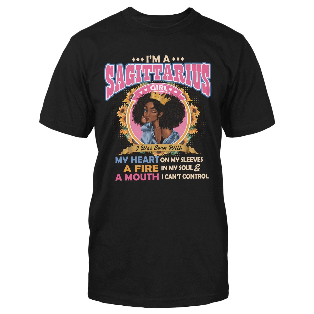 Black Queen Im A Sagittarius Girl Ez13 1609 Classic T-Shirt