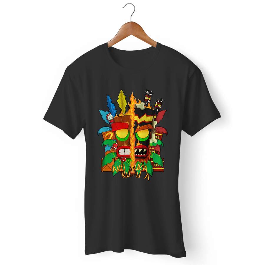 Crash Bandicoot Aku Aku Uka Uka Man’s T-Shirt