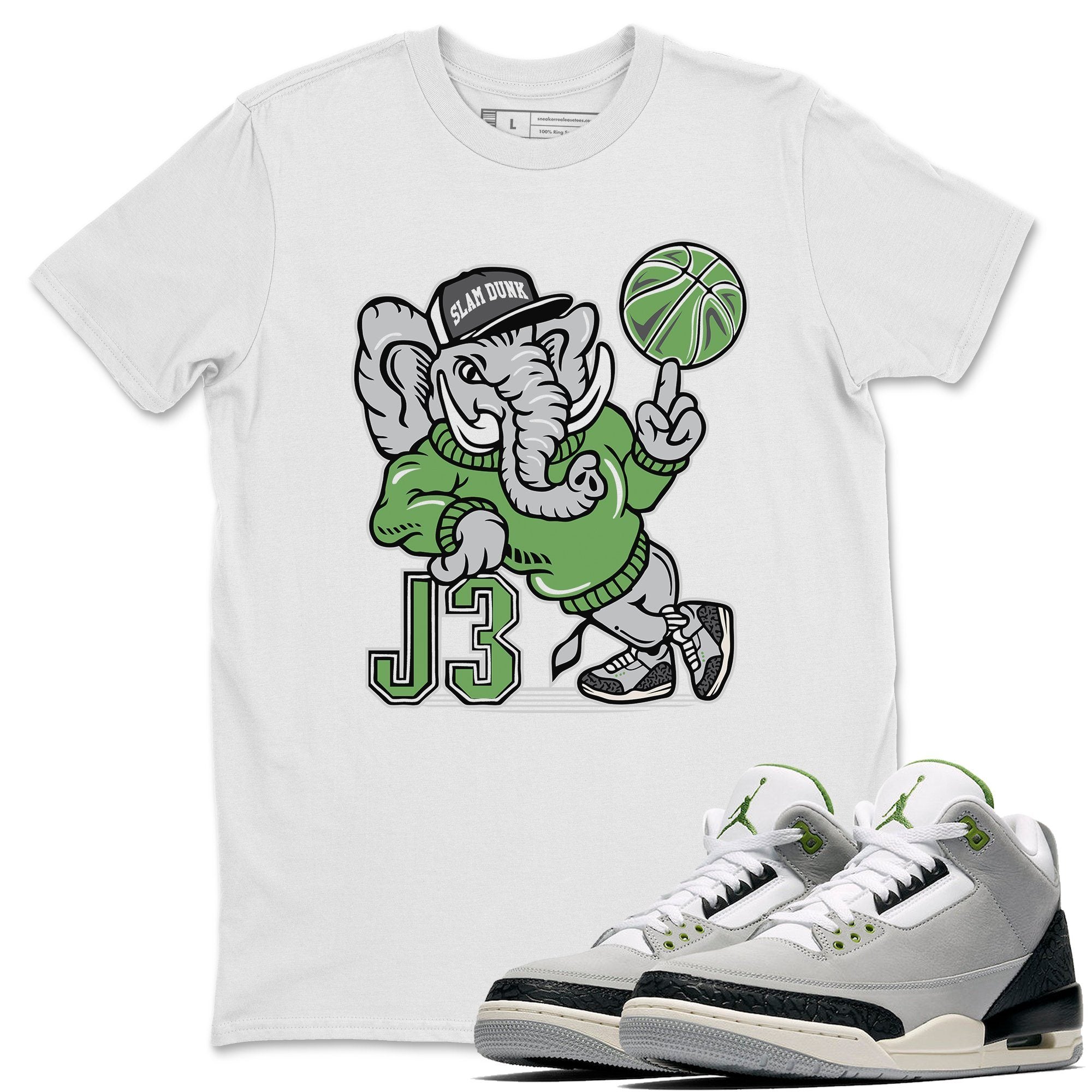 Aj3 Elephant White T-Shirt – Air Jordan 3 Chlorophyll