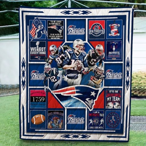 New England Patriots 3 D Premium Quilt Gift For Fan